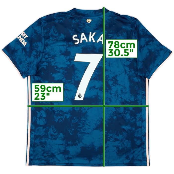 2020-21 Arsenal Third Shirt Saka #7 - 10/10 - (XL)