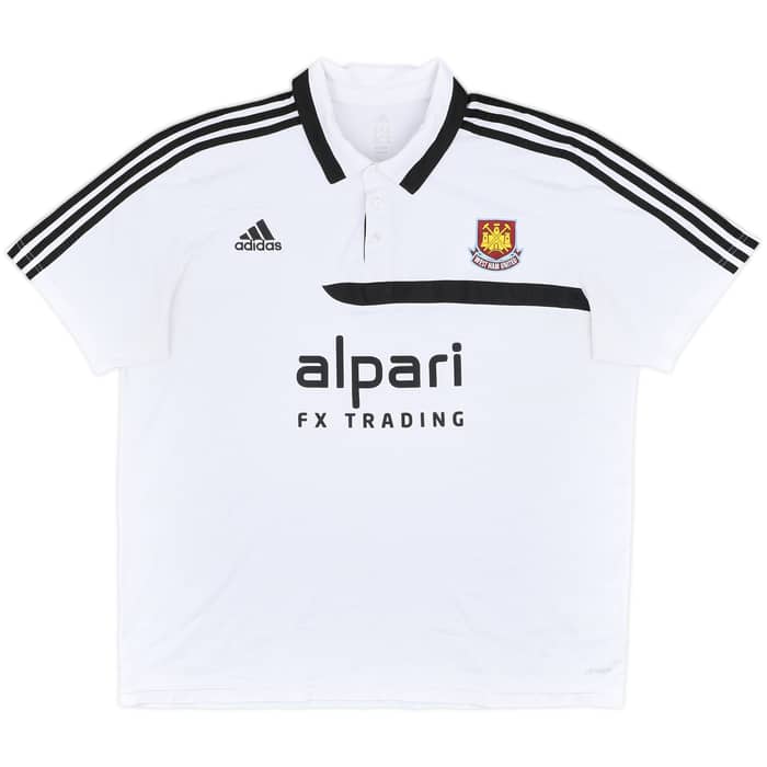 2013-14 West Ham United adidas Polo Shirt - 8/10 - (XXL)