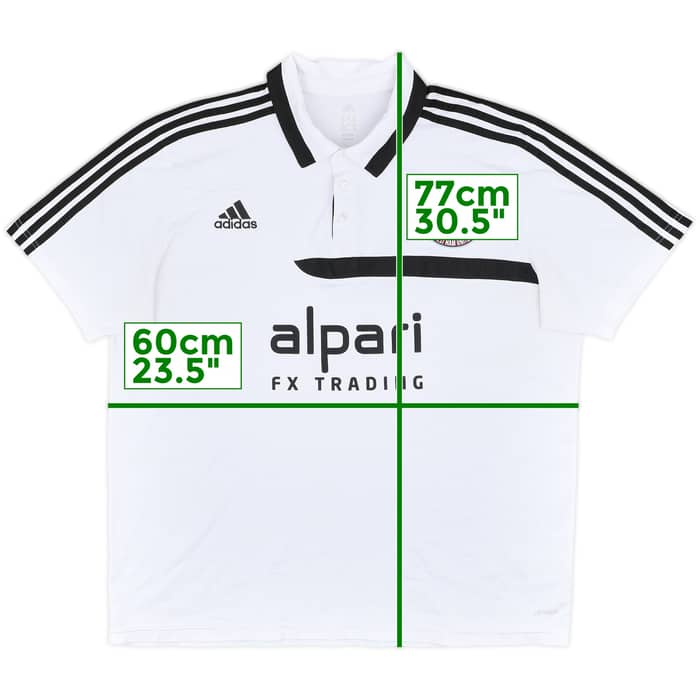 2013-14 West Ham United adidas Polo Shirt - 8/10 - (XXL)