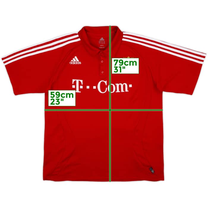 2006-07 Bayern Munich adidas Polo Shirt - 8/10 - (XXL)