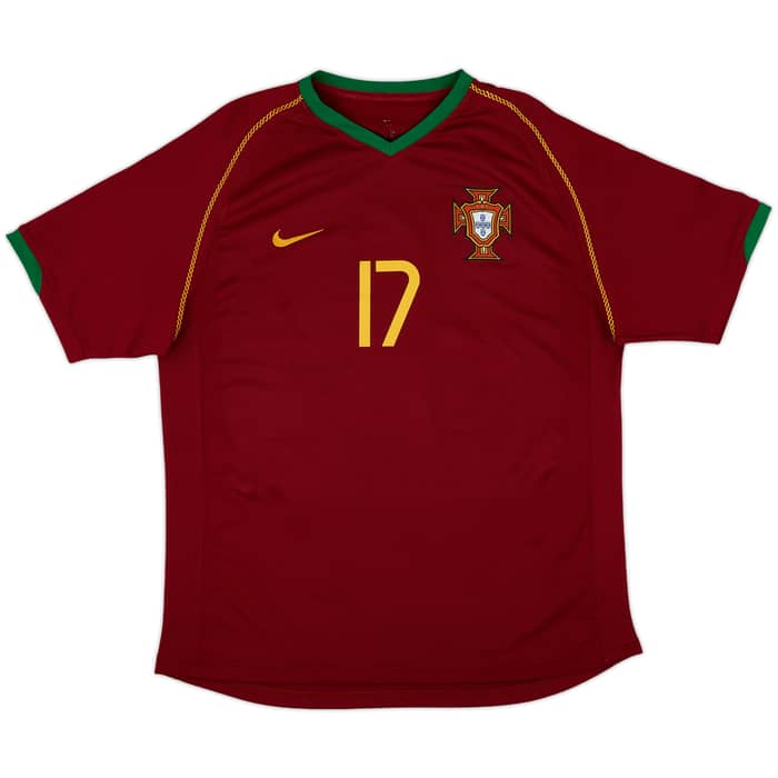2006-08 Portugal Home Shirt C.Ronaldo #17 - 8/10 - (L)