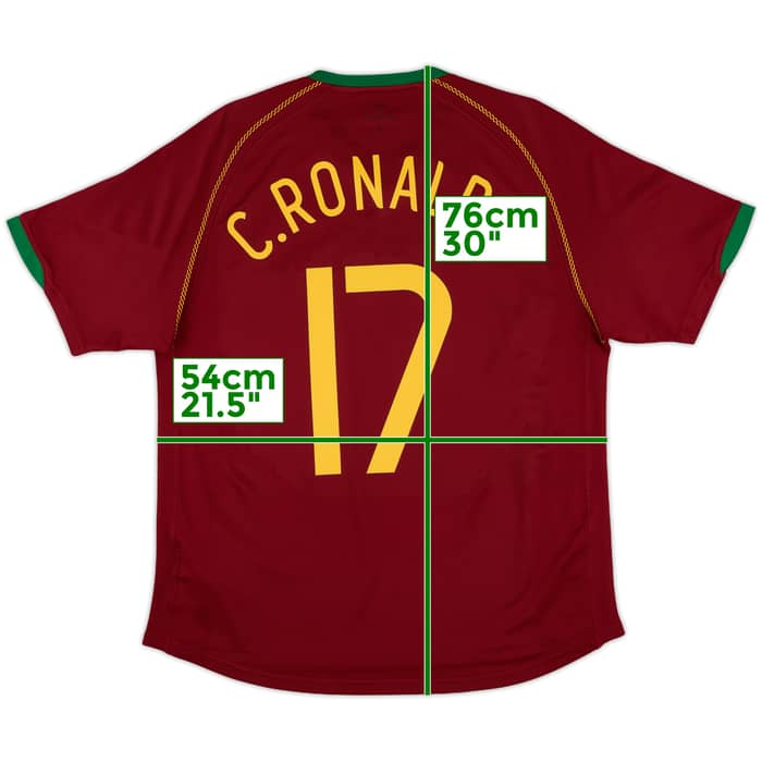2006-08 Portugal Home Shirt Figo #7 - 8/10 - (L)