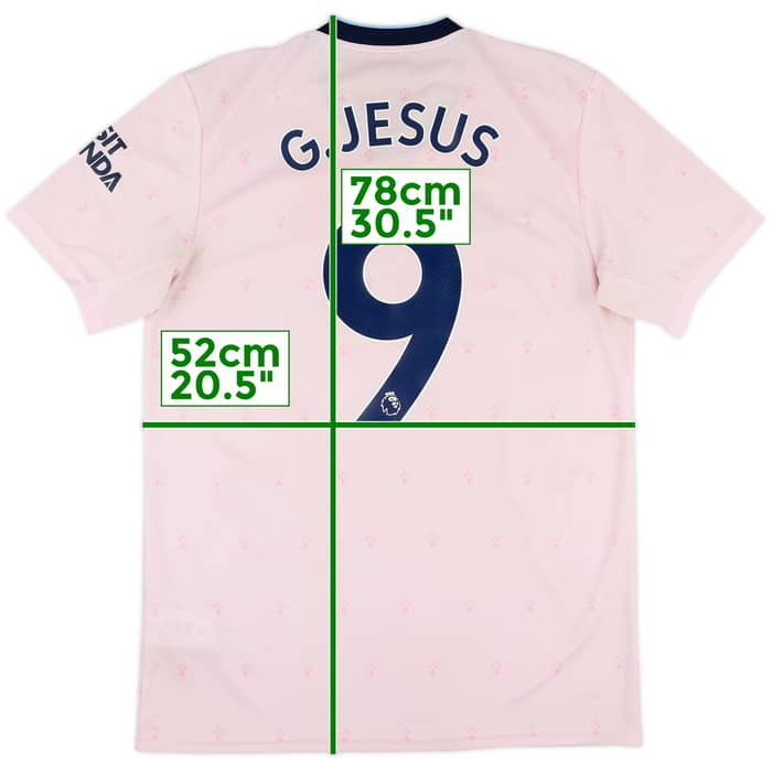 2022-23 Arsenal Third Shirt G.Jesus #9 - 9/10 - (M)
