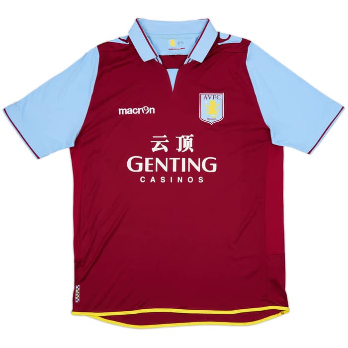 2012-13 Aston Villa Home Shirt Benteke #20 - 7/10 - (XL)