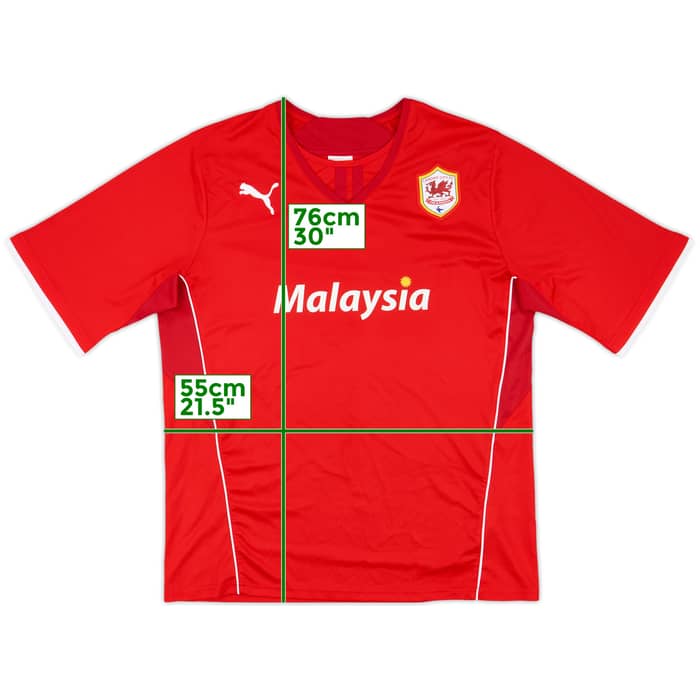 2013-14 Cardiff Home Shirt - 7/10 - (XL)