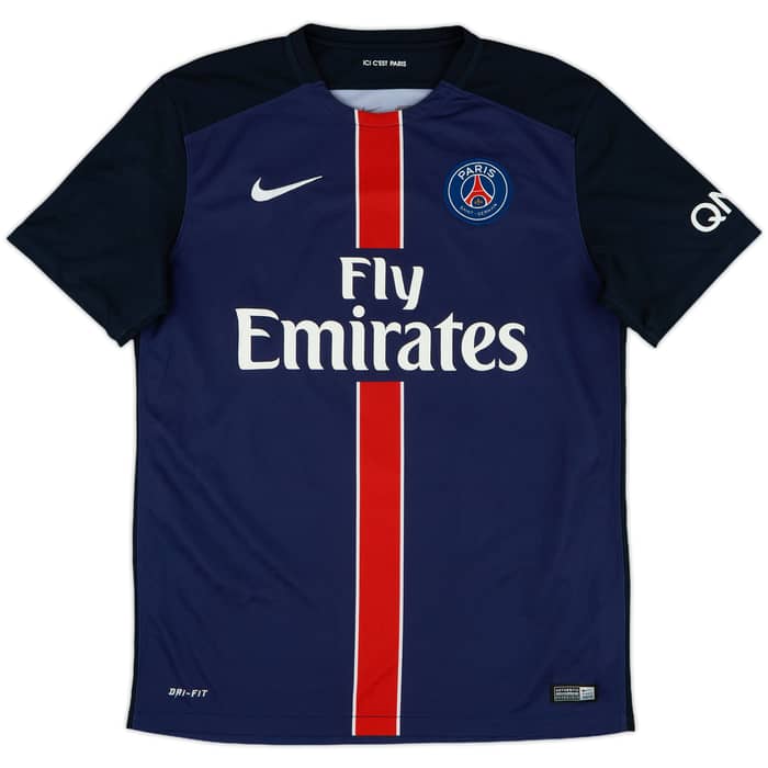 2015-16 Paris Saint-Germain Home Shirt Cavani #9 - 7/10 - (M)