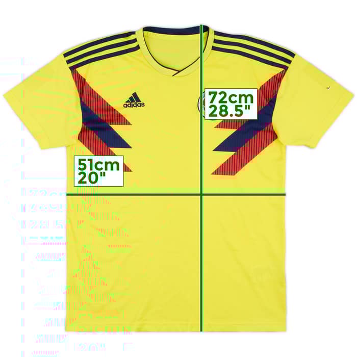 2018-19 Colombia Home Shirt - 6/10 - (L)