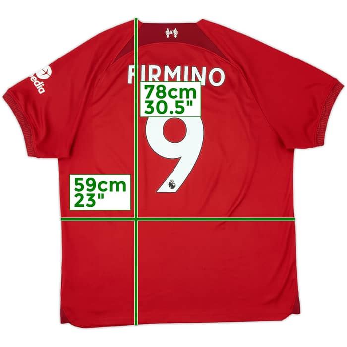 2022-23 Liverpool Home Shirt Firmino #9 - 9/10 - (XL)