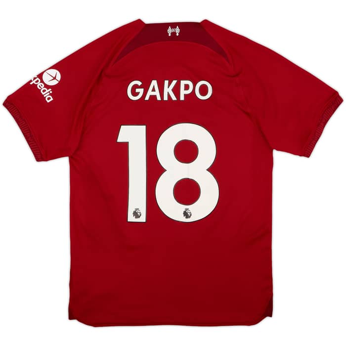 2022-23 Liverpool Home Shirt Gakpo #18 - 9/10 - (S)