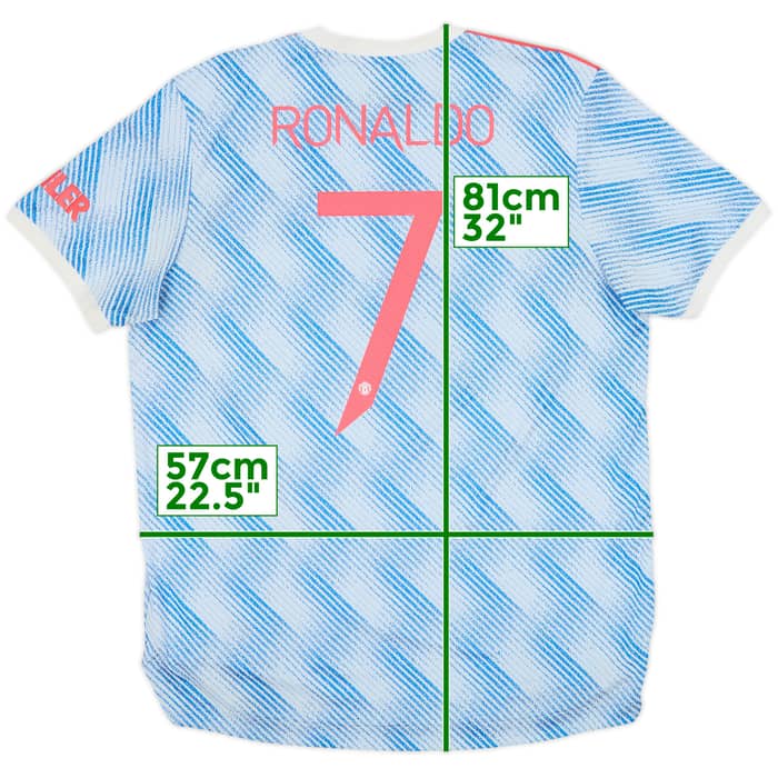 2021-22 Manchester United Authentic Away Shirt Ronaldo #7 - 8/10 - (XL)