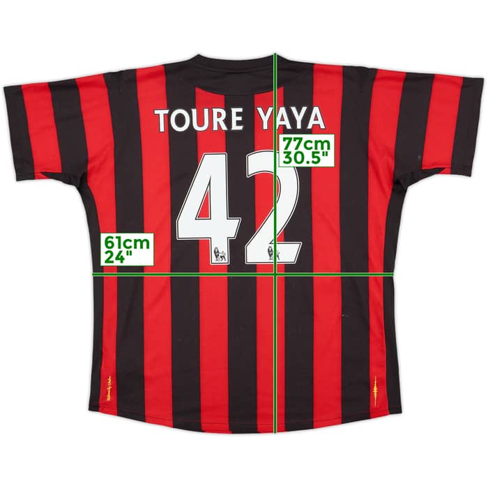 2011-12 Manchester City Away Shirt Toure Yaya #42 - 8/10 - (XL)