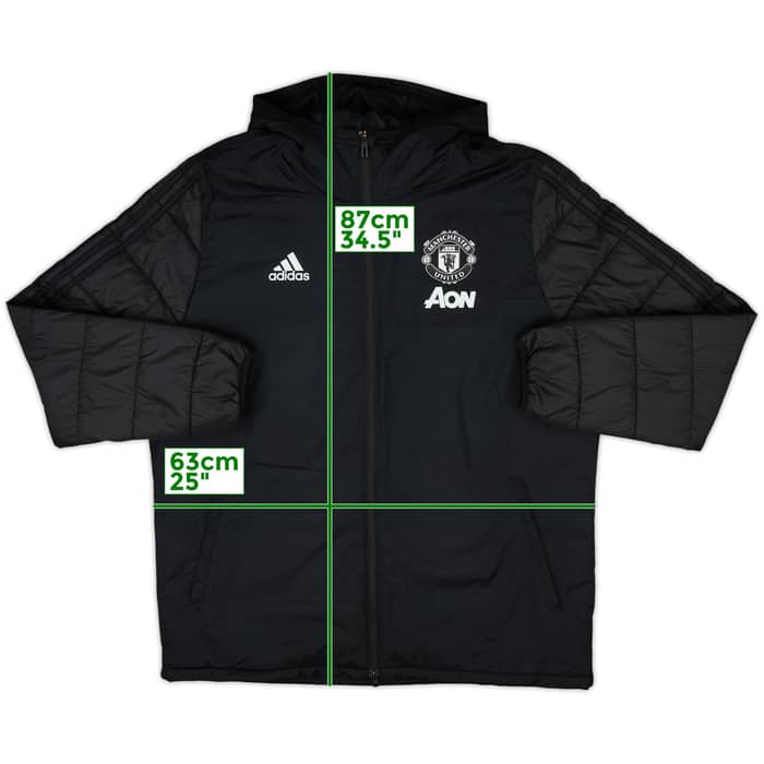 2019-20 Manchester United adidas Padded Bench Coat - 9/10 - (L)