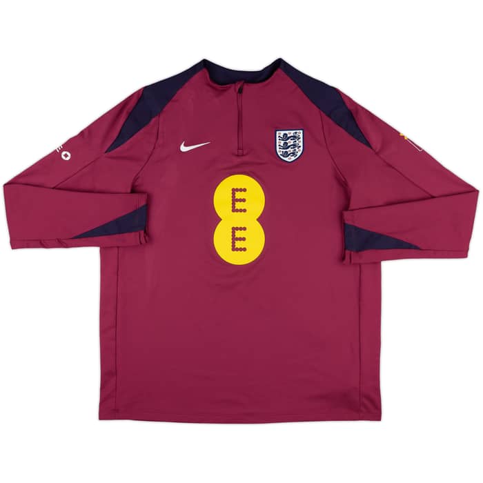 2024-25 England Nike Player Issue 1/4 Zip Drill Top - 9/10 - (XL)