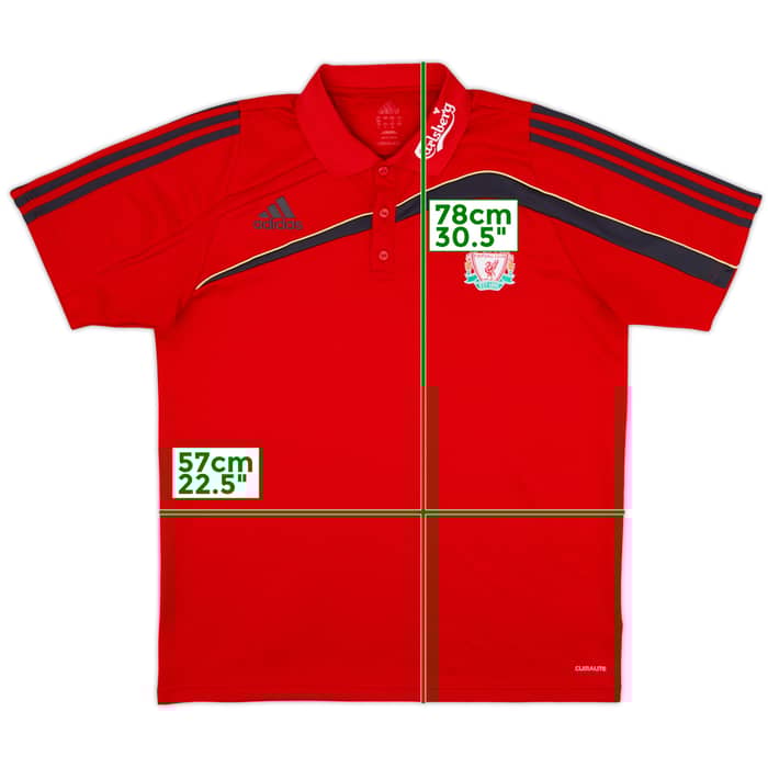 2009-10 Liverpool adidas Polo Shirt - 8/10 - (L)