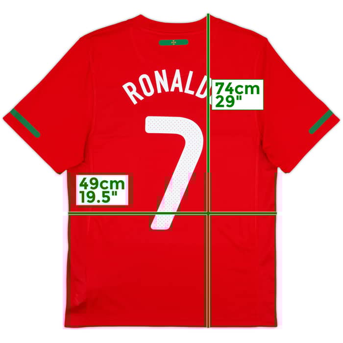 2010-11 Portugal Home Shirt Ronaldo #7 - 10/10 - (S)