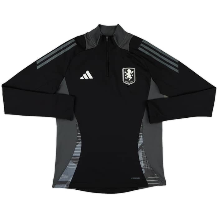 2024-25 Aston Villa adidas 1/4 Zip Drill Top - 10/10 - (Women's M)