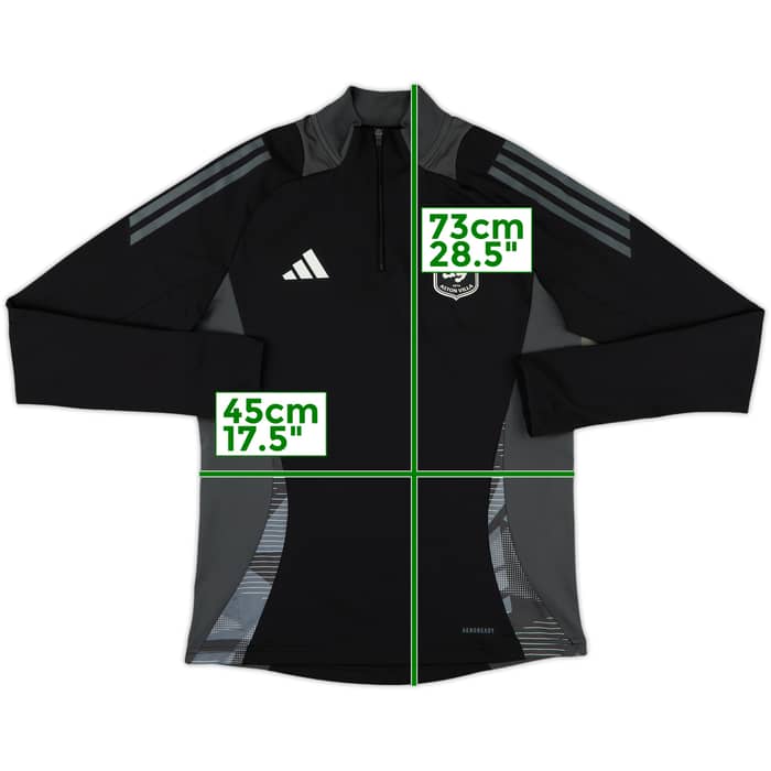 2024-25 Aston Villa adidas 1/4 Zip Drill Top - 10/10 - (Women's M)