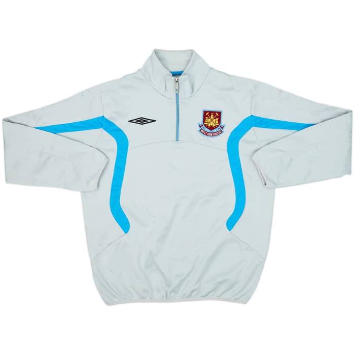 2009-10 West Ham Umbro 1/4 Zip Training Top - 9/10 - (M)