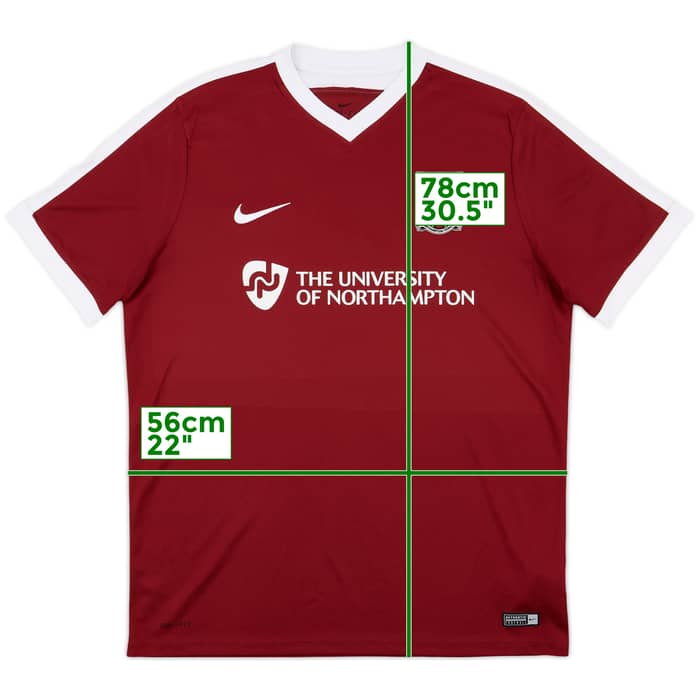 2016-17 Northampton Home Shirt - 9/10 - (XL)