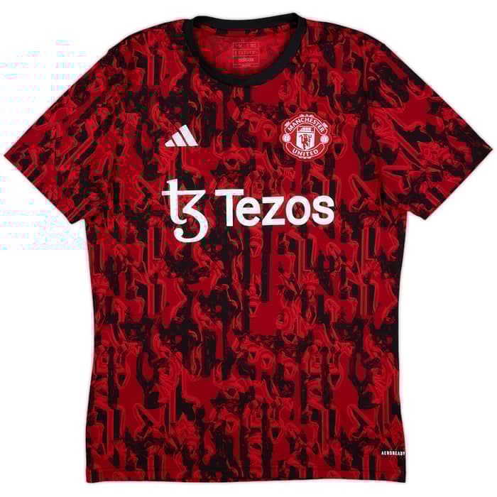 2023-24 Manchester United adidas Training Shirt - 10/10 - (M)