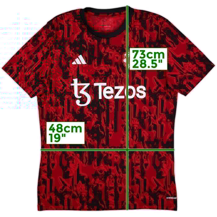 2023-24 Manchester United adidas Training Shirt - 10/10 - (M)