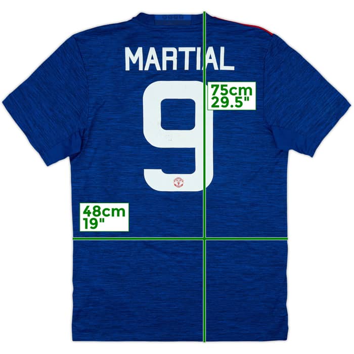 2016-17 Manchester United Away Shirt Martial #9 - 6/10 - (M)