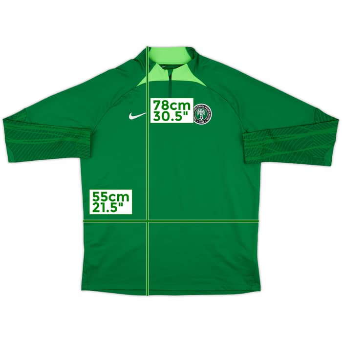 2022-23 Nigeria Nike 1/4 Zip Drill Top - 9/10 - (XL)
