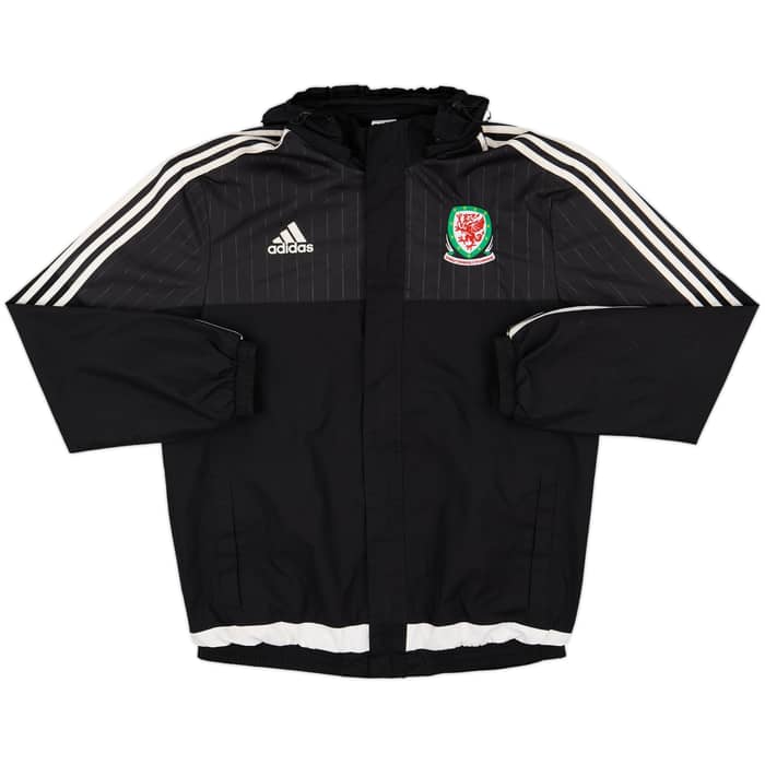 2015-16 Wales adidas Hooded Rain Jacket - 8/10 - (L)