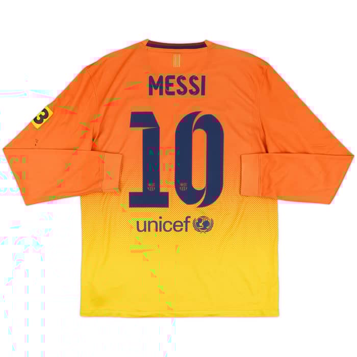 2012-13 Barcelona Away L/S Shirt Messi #10 - 7/10 - (M)