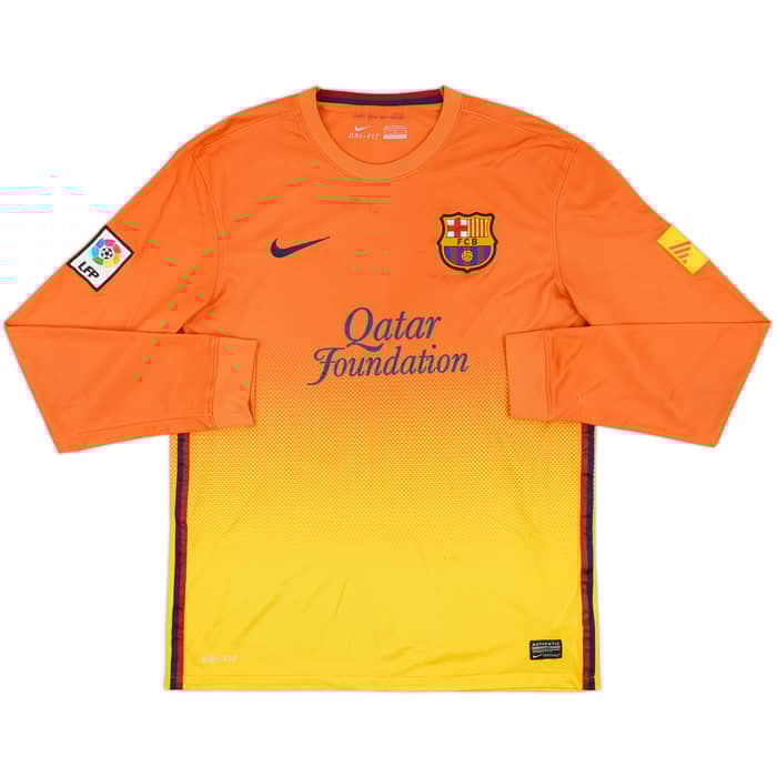 2012-13 Barcelona Away L/S Shirt Messi #10 - 7/10 - (M)