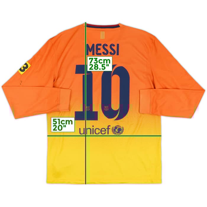 2012-13 Barcelona Away L/S Shirt Messi #10 - 7/10 - (M)