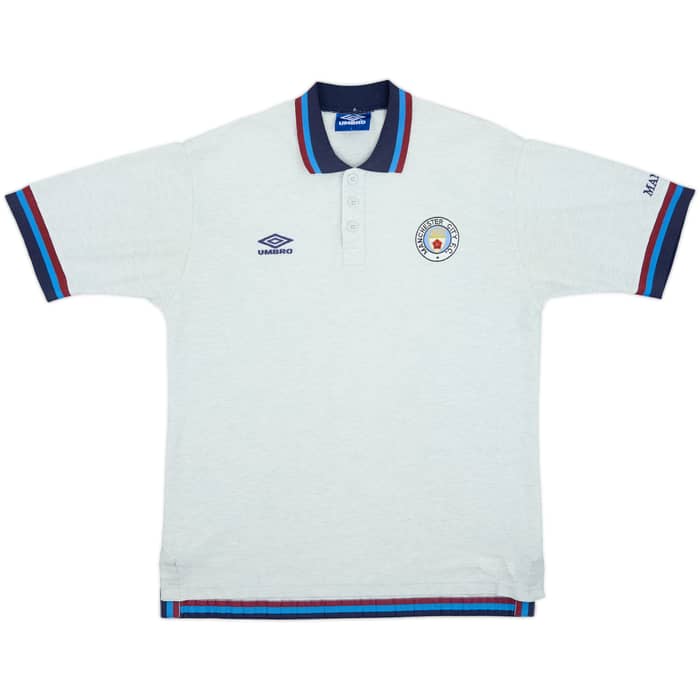 1996-97 Manchester City Umbro Polo Shirt - 8/10 - (L)