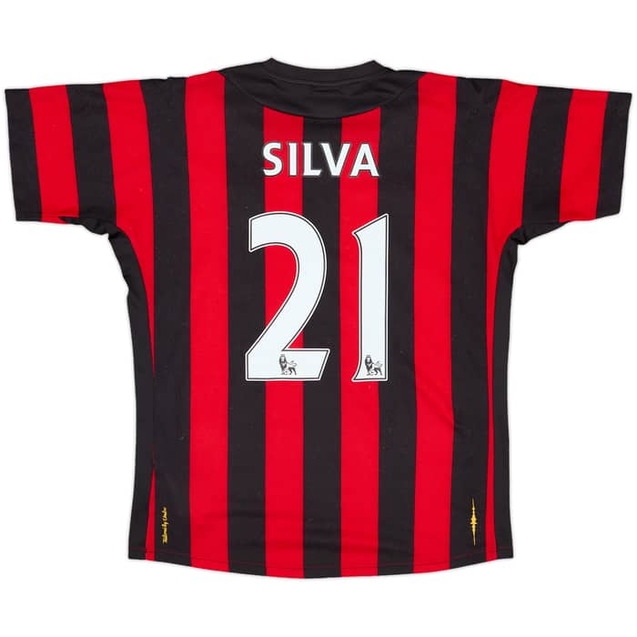 2011-12 Manchester City Away Shirt Silva #21 - 6/10 - (M)
