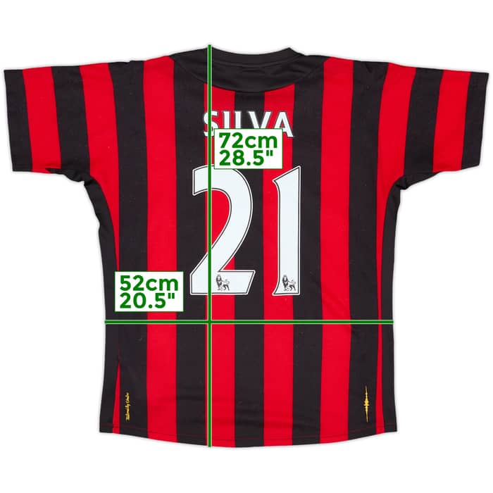 2011-12 Manchester City Away Shirt Silva #21 - 6/10 - (M)