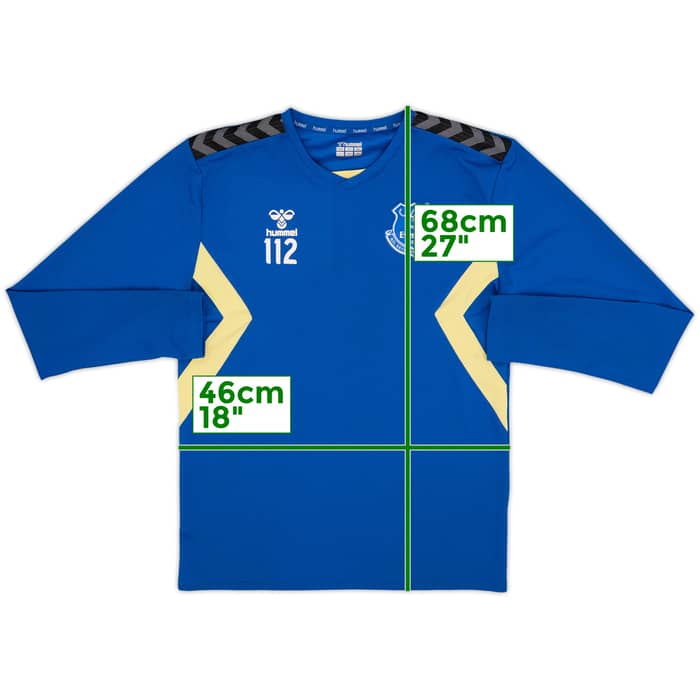 2023-24 Everton Hummel Youth Player Issue Drill Top #112 - 9/10 - (S)