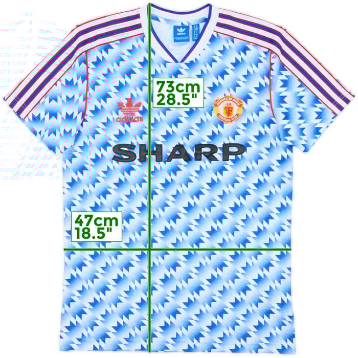 2017-18 Manchester United Retro '1990' adidas Shirt - 5/10 - (M)