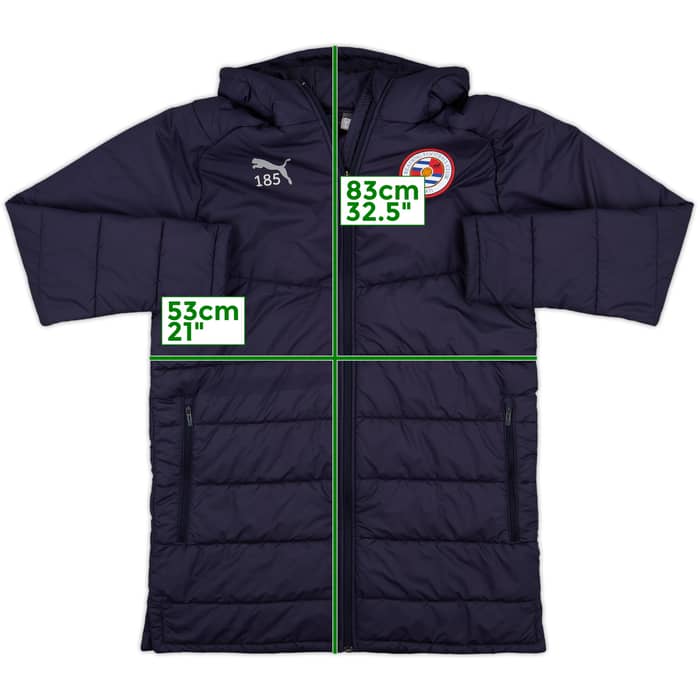 2018-19 Reading Player Issue Puma Padded Bench Coat #185 - 8/10 - (S)