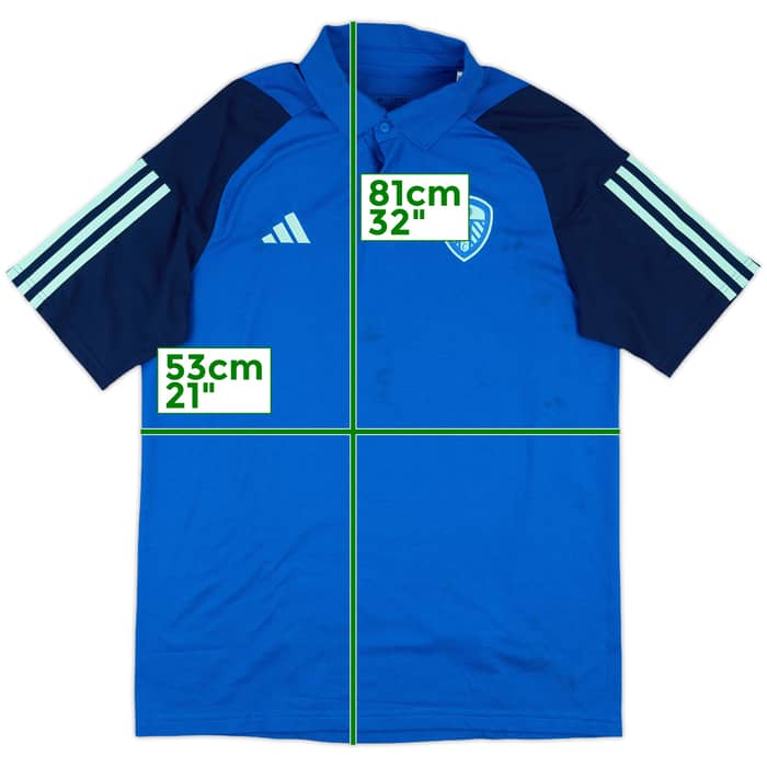 2023-24 Leeds United adidas Polo Shirt - 5/10 - (M)