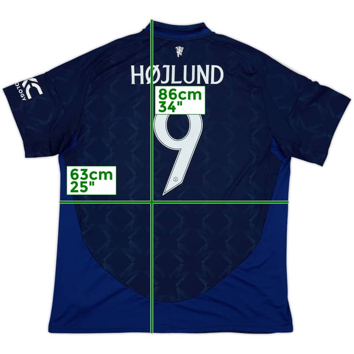 2024-25 Manchester United Away Shirt Hojlund #9 - 10/10 - (XXL)