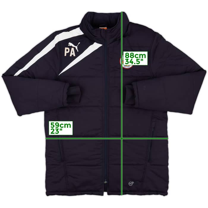 2009-10 Reading Staff Issue Puma Padded Bench Coat PA - 8/10 - (M)