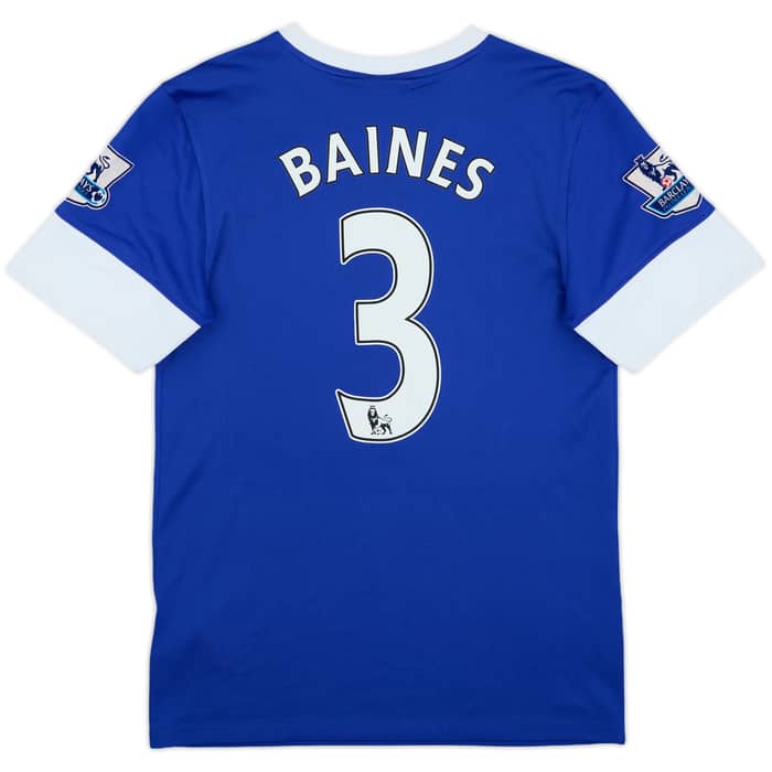 2012-13 Everton Home Shirt Baines #3 - 7/10 - (S)