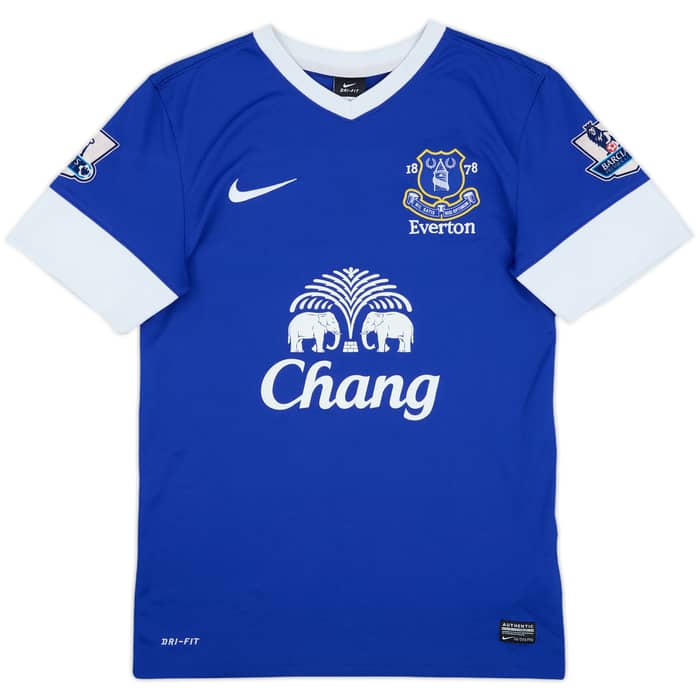 2012-13 Everton Home Shirt Baines #3 - 7/10 - (S)