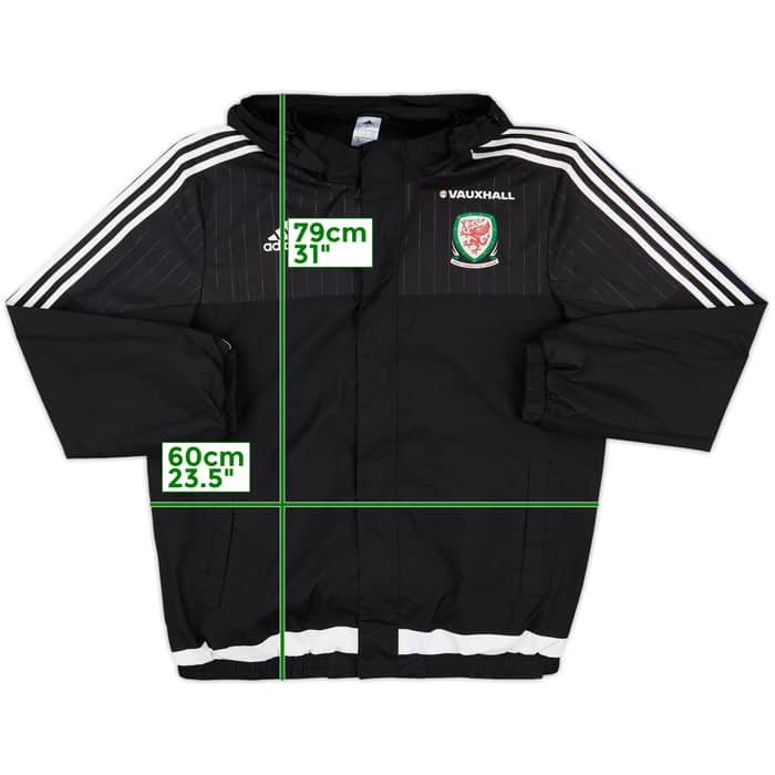 2015-16 Wales adidas Hooded Rain Jacket - 6/10 - (L)