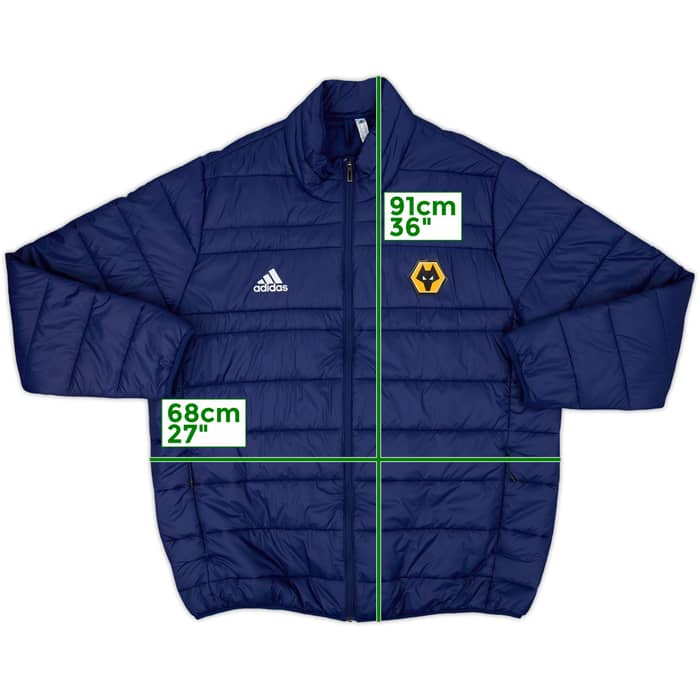 2019-20 Wolves adidas Padded Bench Coat - 9/10 - (XXL)