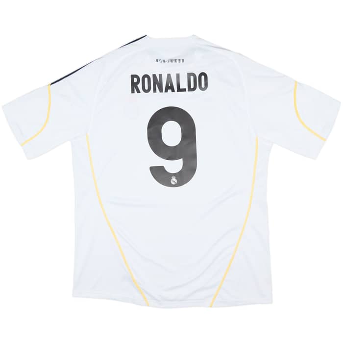 2009-10 Real Madrid Home Shirt Ronaldo #9 - 6/10 - (XL)