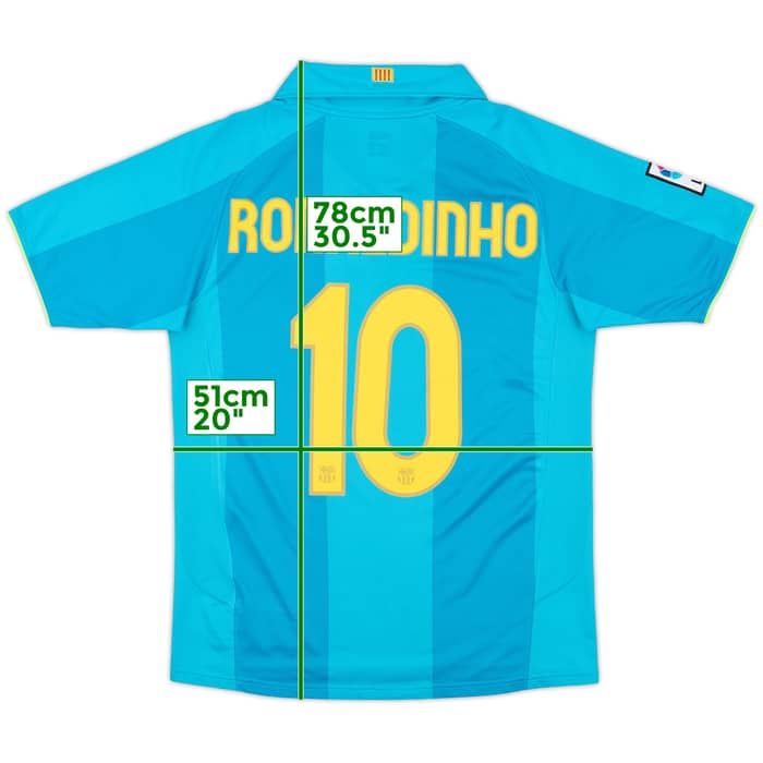 2007-09 Barcelona Away Shirt Ronaldinho #10 - 8/10 - (S)