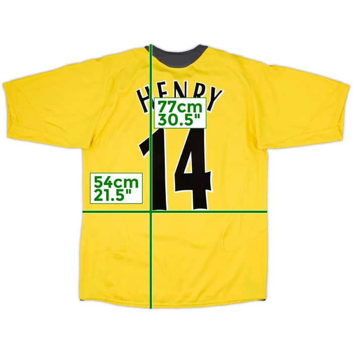 2005-06 Arsenal Away Shirt Henry #14 - 8/10 - (L)