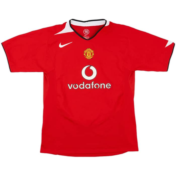 2004-06 Manchester United Home Shirt - 8/10 - (XL.Boys)