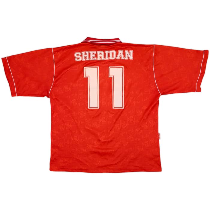 1996-97 Barnsley Home Shirt Sheridan #11 - 8/10 - (XL)