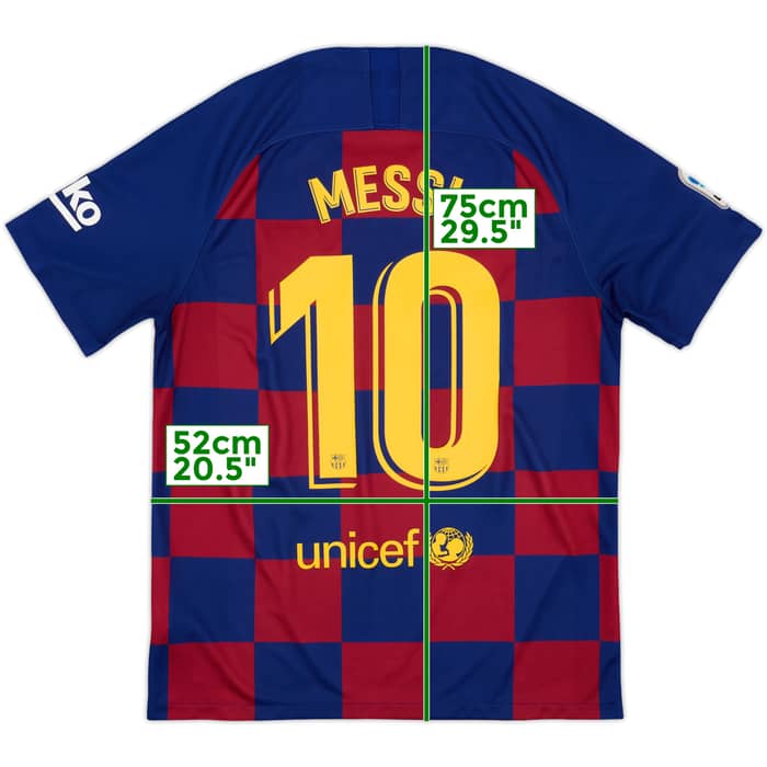 2019-20 Barcelona Home Shirt Messi #10 - 8/10 - (L)